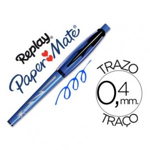 Boligrafo Borrable Replay Max Papermate 0,4 mm color Azul