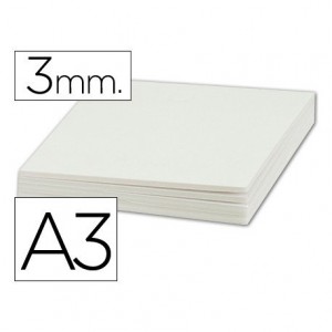 Carton pluma Liderpapel doble cara blanco Din A3