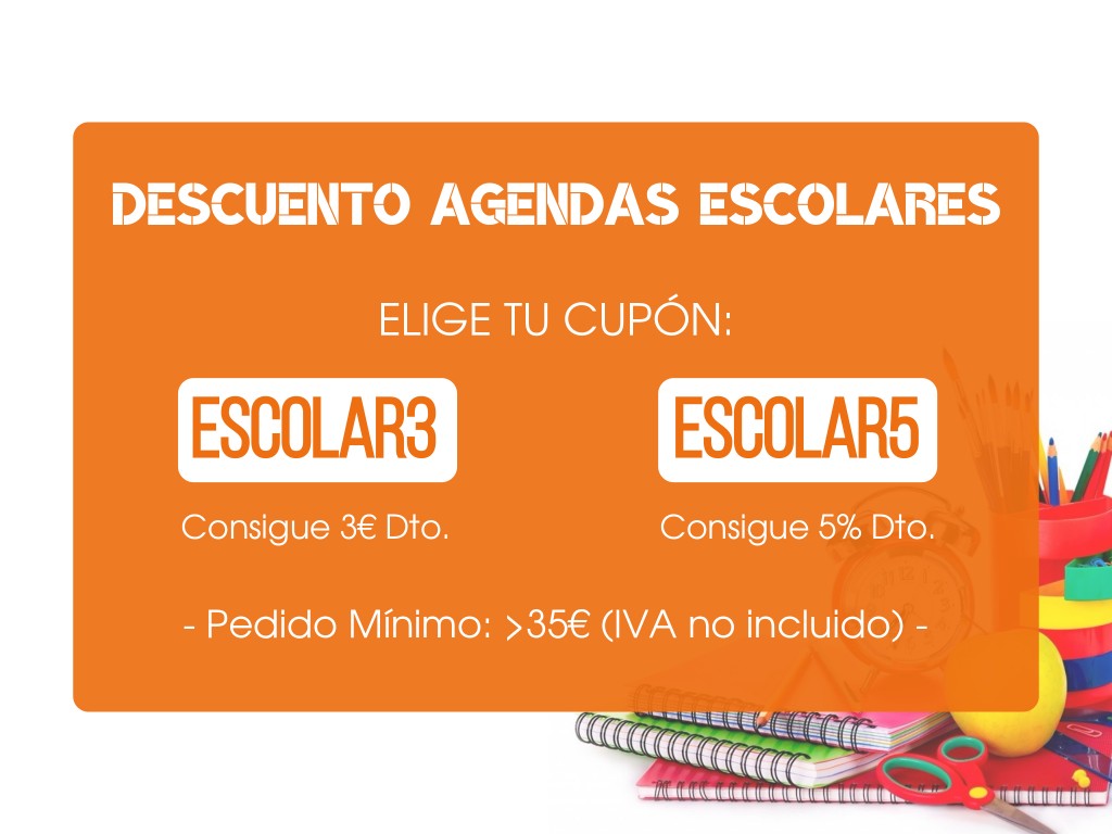 Cupones Descuento Agendas Escolares