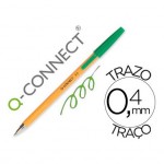 Boligrafo naranja Q-Connect color Verde Fino