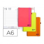 Agenda 2019 Espiral Neon Dia Pagina A6 (NO SE PUEDE ELEGIR COLOR) de Liderpapel