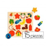 Puzzle a paritr de 1 año Siluetas Objetos Diset