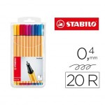 Rotulador Stabilo Point 88 Estuche 20 Colores