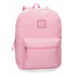 Mochila Escolar Pepe Jeans 44x32x15 cm de Poliester Cross Rosa Adaptable a carro