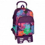 Mochila escolar Maui 42,5x30,5x13,5 cm de Poliester Paradise con ruedas