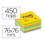 Post-it ® Bloc de notas adhesivas varios colores 450 hojas quita y pon