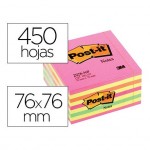 Bloc quita y pon Post-it ® rosa neon