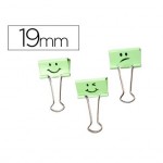 Pinza Metalica Emojis Verde Reversible 19 mm Rapesco