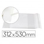 Forralibro Adhesivo marca Liderpapel con solapa ajustable 312x530 mm