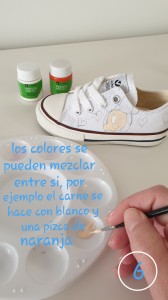 Pintar zapatillas con pintura para tela paso a paso