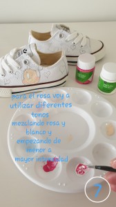 Pintar zapatillas con pintura para tela paso a paso