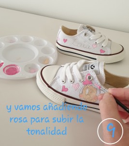 Pintar zapatillas con pintura para tela paso a paso