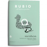 Cuaderno Rubio Escritura nº 6 Escritura con minúsculas, dibujos, números, grecas con letra continua