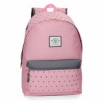 Mochila Pepe Jeans 42x31x17,5 cm de Poliester Molly Rosa adaptable a carro