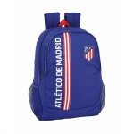 Mochila escolar Atletico de Madrid 44x32x16 cm de Poliester In Blue adaptable a carro