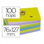 Bloc quita y pon Post-it ® neon 76 x 127 mm