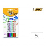 Rotulador Bic velleda Kids para pizarra 2 mm blister de 6 colores surtidos