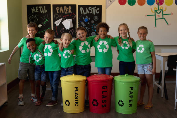 contenedores reciclaje niños