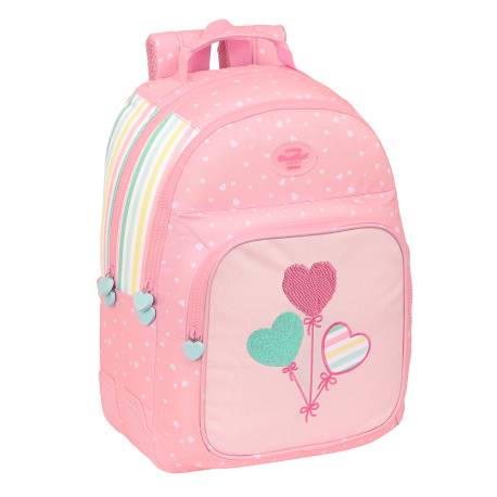 Mochila campamento niña blackfit8 corazones