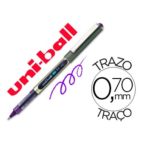 bolígrafo roller violeta material profesores