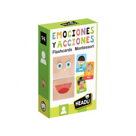 juguetes montessori para bebés flashcards para emociones y acciones
